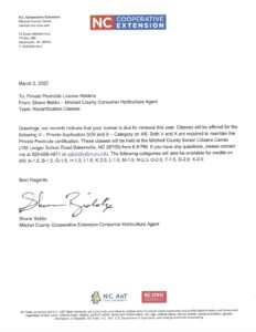 Cover photo for Private Pesticide License Holders