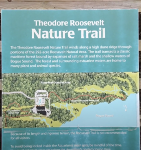 Theodore Roosevelt Nature Trail Sign