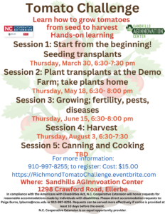 Tomato Challenge flier