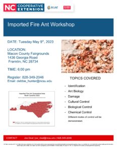 Fire Ant Workshop Flyer