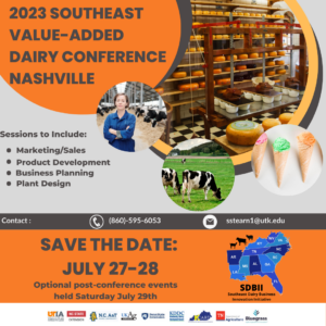 Cover photo for Registration Now Open for Southeast Value-Added Dairy Conference Nashville!