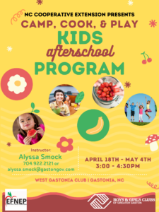 Camp, Cook & Play EFNEP afterschool program