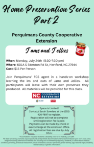 Cover photo for Come Jam With Us!  Food Preservation Series Part 2!