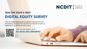 hands using laptop to fill out survey