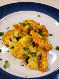 Roasted Cauliflower with Peanut Sauce