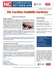Cover photo for Summer 2023 Edition of “The Carolina Sandhills Gardener” Horticulture Newsletter Is Here!
