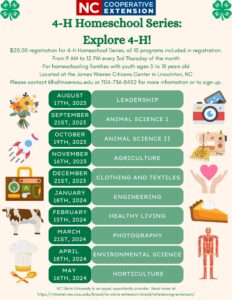 4-H Homeschool Series flyer