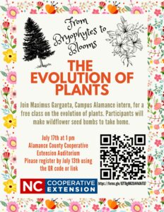 register for Evolution of Plants class