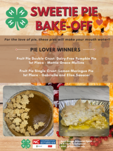 2023 Sweetie Pie Bake-off Winners