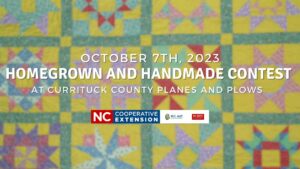 Homegrown and handmade contest on a quilt background