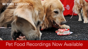 Pet Food Recordings Now Available Banner Image
