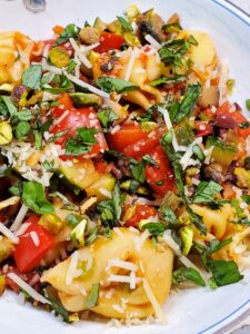 Pasta Primavera on a plate