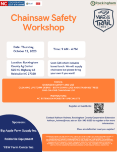 Cover photo for Chainsaw Safety Workshop