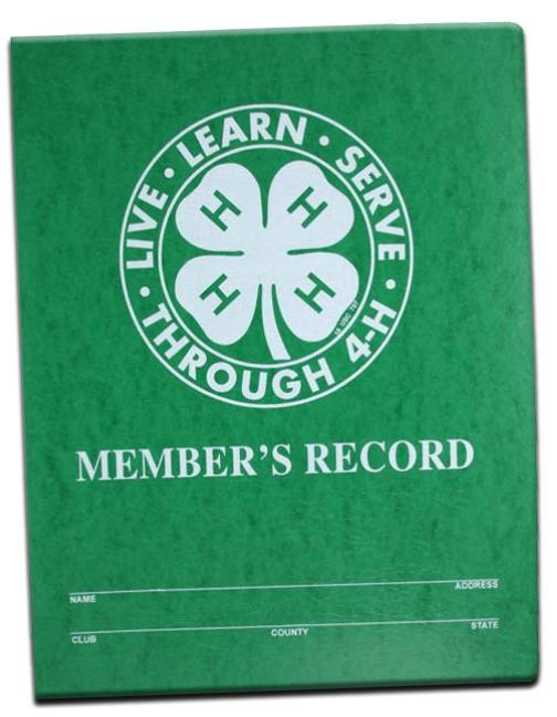 4H Project Record Books N.C. Cooperative Extension