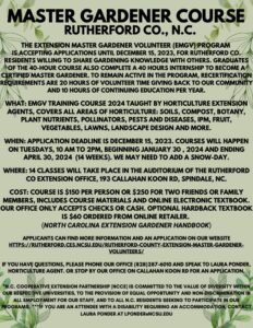 Cover photo for Apply Now for 2024 Master Gardener Volunteer Course
