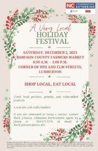 Shop Local, Eat Local Fresh local produce, protein, and value-added products Local arts and crafts vendors.