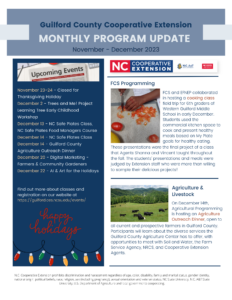 Cover photo for November - December Extension Program Update