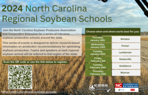 Cover photo for 2024 North Carolina Regional Soybean Schools