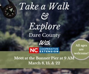 Cover photo for Take a Walk and Explore Dare County With Extension