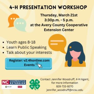 Cover photo for 4-H Presentation Workshop