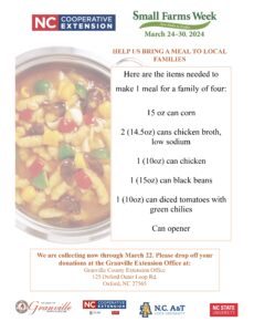 Cover photo for Small Farms Week Food Drive