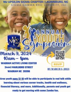 Sigma Gamma Rho Youth Symposium flyer