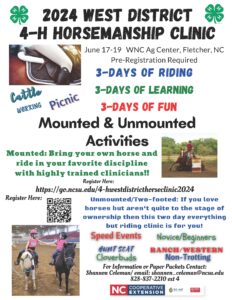 Cover photo for 2024 West District 4-H Horsemanship Clinic