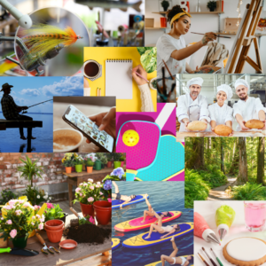 Hobbies Images Collage