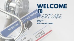 Welcome to Medicare with medicare card and stethoscope