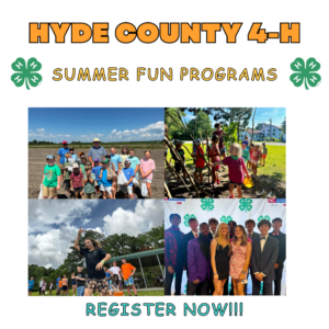 Cover photo for 2024 Hyde County 4-H Summer Fun