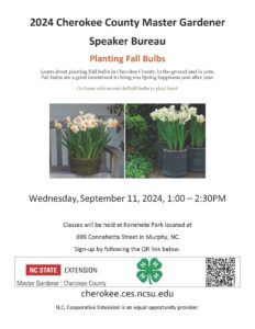 Planting Fall Bulbs Class