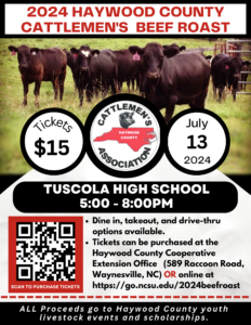 Cover photo for 2024 Annual Haywood County Cattlemen's Beef Roast