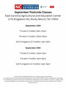 Cover photo for Private Applicator Pesticide Classes