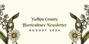 Cover photo for Yadkin County Horticulture Newsletter-August 2024