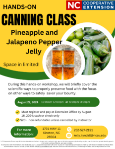 Cover photo for Hands-on Canning Class: Pineapple and Jalapeno Pepper Jelly