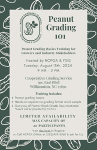 Cover photo for Peanut Grading Class Available