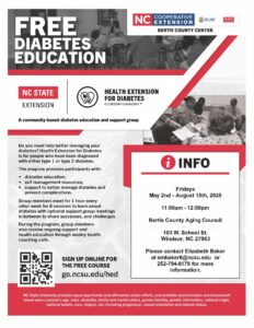 a flyer promoting free diabetes education