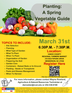 Cover photo for Planting a Spring Vegetable Garden
