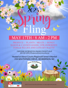 Cover photo for Spring Fling at the Vance County Regional Farmers Market - May 17th!