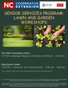 Cover photo for Senior Services Program: Lawn and Garden Workshops