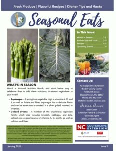 First page of newsletter