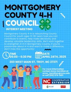 Cover photo for Montgomery County 4-H Council Interest Meeting