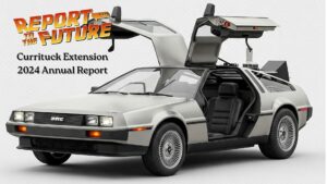 Delorean with doors open