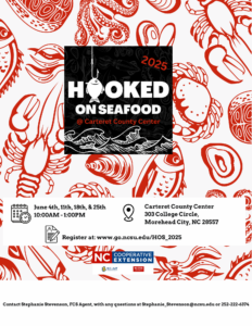 Cover photo for Hooked on Seafood 2025 in Carteret County!