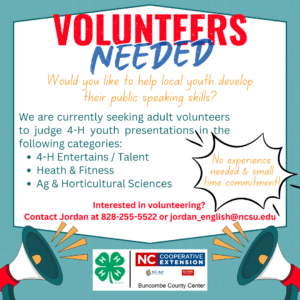 Cover photo for Judges Needed for 4-H Presentations!