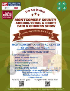 Cover photo for 2025 Montgomery County Agricultural & Crafts Fair & Chicken Show