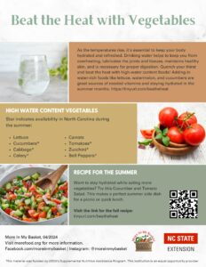 Cover photo for Stay Hydrated With Vegetables