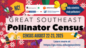 Cover photo for 8/22/25 - 8/23/25 | Great Southeast Pollinator Census
