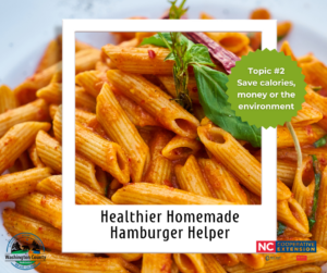 Let's compare single serve Hamburger Helper vs. Homemade