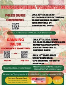 flyer for tomato canning